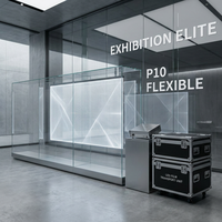 Pantalla LED Flexible Transparente de Fácil Instalación, Película Autoadhesiva para Vidrio, para Publicidad Comercial
