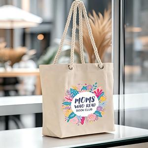 Bolsa de Compras Personalizada con Logotipo para Eventos Marinos, Asas de Cuerda Grandes, Cierre Magnético, Bolsillo Interior con Cremallera, Bolsa de Lona de 12 oz - Product Image 3