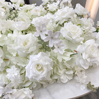 Vente flash : Arrangement floral de grande taille en rose artificielle de 50 cm, 60 cm, 70 cm, 80 cm, centre de table pour mariage, boule de fleurs blanches en soie