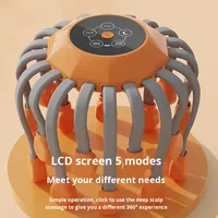Masseur de tête électrique intelligent rechargeable par USB SG 20 points, outil de massage du cuir chevelu en forme de pieuvre, masseur corporel relaxant