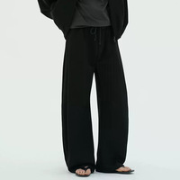 Pantalon de survêtement personnalisé à prix réduit, coupe large et ample, grande taille, en molleton épais 420 g/m²