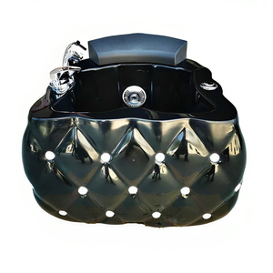 Sillón de Pedicura Profesional, Spa para Pies Portátil, Spa Redondo de Acrílico para Salón de Uñas con Lámpara LED de 7 Colores y Masaje - Product Image 4