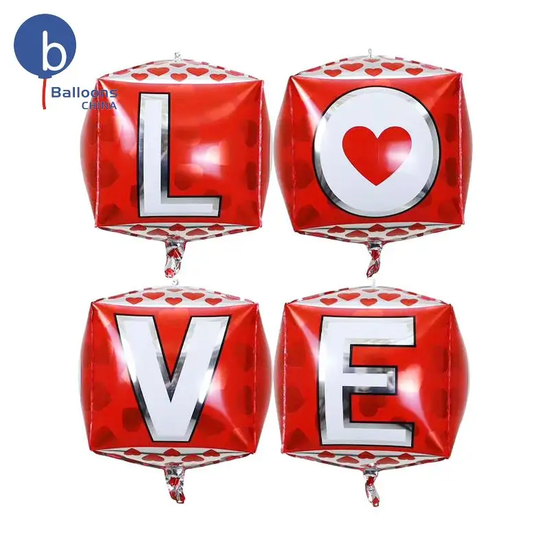 22 Inch Wedding Stage Decoration Valentine S Day Party Decoration Heart Foil Letter Love Valentine Balloons