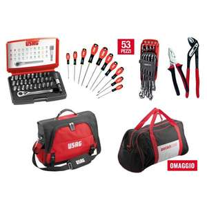 USAG - U00078002M Sac pour ordinateur portable et outils avec assortiment d'entretien (53 pièces) et sac souple DUCATI - EAN 8001150000355 BAGS - Product Image 1