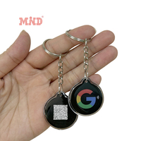 Logo personnalisé QR Code Epoxy RFID NFC Tag Porte-clés Epoxy programmable NFC Collier Tag