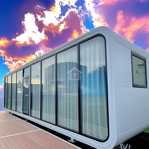 كابينة Apple Cabin 40 قدمًا مسبقة الصنع ، مقطورة منزل متنقل ، فيلا بتصميم جراب للفندق والمنتجع والمكتب والسكن المؤقت - Product Image 3
