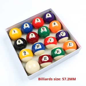Ensemble de 16 balles de <span class=keywords><strong>billard</strong></span> en résine américaine, 2 1/4 "et 2 1/16", jeu de boules de <span class=keywords><strong>billard</strong></span> économiques en résine pour club - Product Image 5