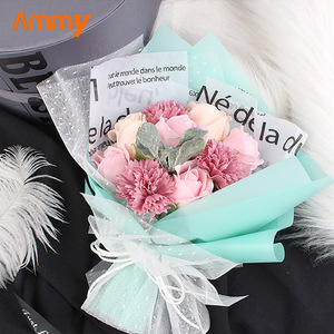 Ramo <span class=keywords><strong>de</strong></span> <span class=keywords><strong>rosas</strong></span> <span class=keywords><strong>de</strong></span> flor <span class=keywords><strong>de</strong></span> jabón Ammy <span class=keywords><strong>de</strong></span> <span class=keywords><strong>claveles</strong></span> y <span class=keywords><strong>rosas</strong></span>, otras decoraciones <span class=keywords><strong>de</strong></span> boda, regalo <span class=keywords><strong>de</strong></span> San Valentín para mujer - Product Image 4