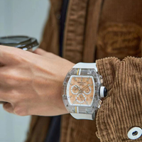 Jam Tangan Mekanik Pria Mewah Safir 2025 Berkualitas Tinggi untuk Pesta Negosiasi Bisnis Fitur Desainer Tren Baru Hadiah
