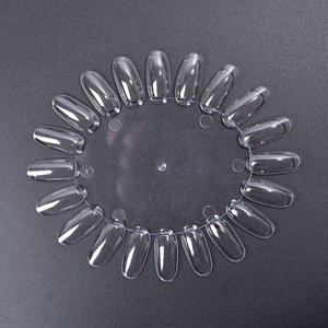 10 unidades de tablero ovalado para exhibición de uñas con diseño de girasol, 20 puntas, paleta de colores de gel ABS, tablero de práctica de uñas postizas para manicura - Product Image 4