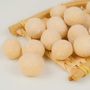 Aperitivos de nueces de Macadamia recubiertos con sabor a Wasabi tostado para aplicaciones de bocadillos y alimentos