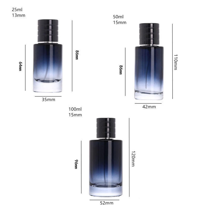 Customization Refillable Luxury 30ml Fragrance Bottles Round Glass
