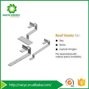 Système de montage de tuiles solaires sur toit, crochets en acier inoxydable, supports de <span class=keywords><strong>fixation</strong></span> de panneaux solaires, 20KW 50KW - Product Image 6