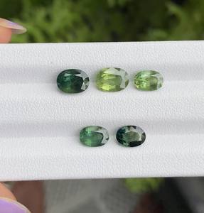 Natural Green Oval Cut Sapphire <b>Loose</b> <b>Gemstone</b> for Wedding Engagement Rings-All Sizes - Product Image 4