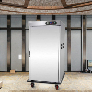 पोर्टेबल 11 लेयर इंसुलेटेड स्टेनलेस स्टील फूड कार्ट रेस्तरां के लिए आउटडोर खानपान रसोई उपकरण के लिए आसान परिवहन - Product Image 1