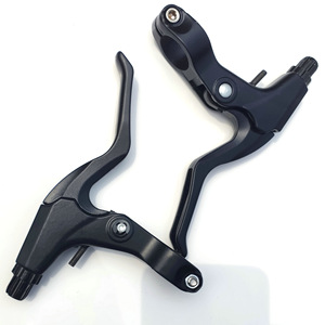 Palancas de freno de bicicleta de aleación de aluminio en blanco y negro, 3 dedos, para bicicleta de montaña - Product Image 4