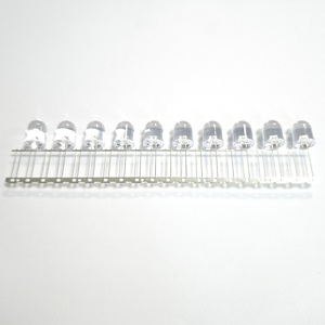 10 mét cường độ cao hiệu quả Led Chip <span class=keywords><strong>Diode</strong></span> F10 kép trắng siêu sáng ánh sáng phát ra thành phần hiệu suất cao - Product Image 4