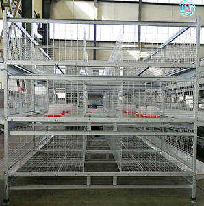 ยอดนิยมฟาร์มสัตว์ปีกไก่Coopอุปกรณ์ 3/4 ชั้นไก่แบตเตอรี่กรงสำหรับขาย - Product Image 1