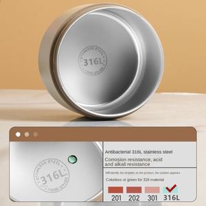 New 316L Stainless Steel <b>Insulated</b> <b>Lunch</b> <b>Box</b> for Office and Student Use Microwave Safe Portable - Product Image 2