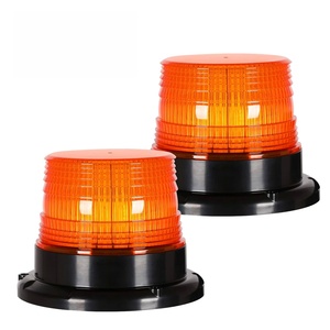 Feux de signalisation d'urgence LED ronds super lumineux 12-24V 10W pour toit de voiture, camion, VTT - Product Image 2