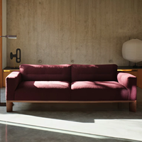 Ensemble de canapés en cuir modernes européens pour la maison, le bureau, la salle à manger et la chambre à coucher Sièges de luxe pour hôtels 5 étoiles Métal et bois de qualité commerciale
