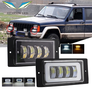 ไฟเดย์ไลท์ LED ขนาด 6 นิ้ว 40 วัตต์ สีขาวอำพัน สำหรับรถยนต์ Lada 2110-<span class=keywords><strong>211</strong></span>, Kamaz และ Niva Chevrolet - Product Image 1