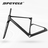 Cadre de vélo de gravier en carbone Spcycle G026 avec câblage interne complet, nouveau boîtier de rangement sous tube diagonal 2026, support UDH, cadre de vélo de gravier