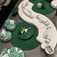 Fauteuil en tissu Verde Maiolica fait à la main loisirs de luxe modernes pour salon maison Villa chambre appartement élégance intemporelle