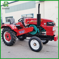 Traktor Silinder Tunggal  Traktor Diesel Pertanian Silinder Tunggal Roda Empat  Traktor Mini 4WD Compact Greenhouse King
