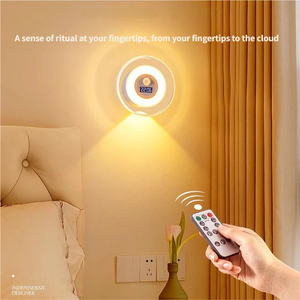 Magnetic Rechargeable <b>LED</b> Wall Lamp Motion Sensor Night <b>Light</b> 3-Color Adjustable (3000K-6500K) Dimmable Touch Remote Control - Product Image 4