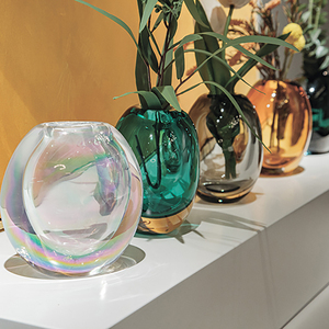 Accessoires de décoration intérieure pour la maison, cinq couleurs, pots à bonsaï en forme de boule, vases en verre - Product Image 4