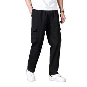 Pantalon cargo pour homme à jambe droite, grandes poches, logo personnalisé, taille hybride, double genouillère, pantalon de travail en velours côtelé pour homme - Product Image 3
