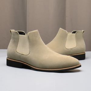 Botas Oxford Chelsea Chukka para Hombre, Zapatos de Vestir con Cordones, Parte Superior de Cuero PU y Gamuza, Zapatos Casuales de Moda para Hombre - Product Image 5