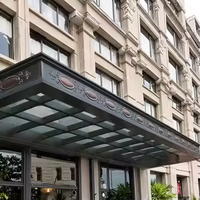 Auvent en aluminium robuste pour usage commercial extérieur, pour entrée de hall
