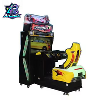 Simulateur de conduite à monnayeur Overtake DX avec écran LCD 42 pouces pour centre de jeux et parc d'attractions
