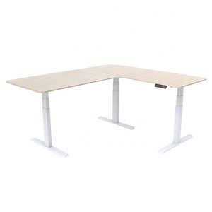 Tùy chỉnh 3 chân l-loại điện nâng bàn chân lớn lớp góc máy tính bàn khung thông minh nâng bàn văn phòng - Product Image 1