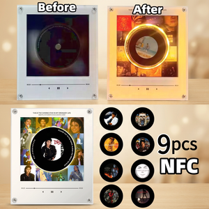 Nouveau lecteur de CD 9 pièces avec rétroéclairage chaleureux, design Matryoshka, cadre photo musical NFC personnalisé style russe, remplaçable, pour Noël - Product Image 5