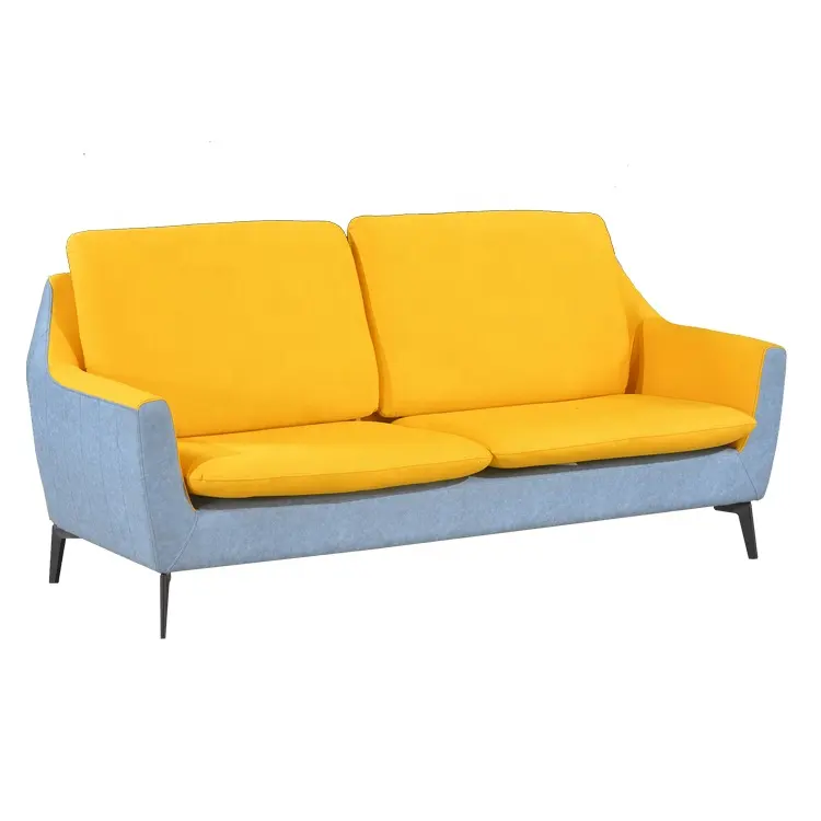 Elegante tela de tapicería de lujo Sofá de dos plazas loveseat