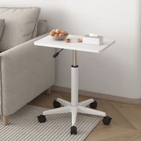 Station de travail réglable, petite table roulante de chevet, table d'angle pour salon, étagère latérale mobile pour la maison