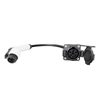 Adaptateur de prise 32A SAEJ1772 T1 vers prise latérale de véhicule de type 1, adaptateur EV