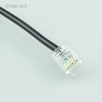 Convertidor Serial USB C a RJ12 6P6C, Cable de Consola UART TTL RS232, CP2102