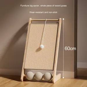 Pannello antigraffio antigraffio per gatti in legno massiccio verticale antigraffio antigraffio antiusura per gatti - Product Image 5