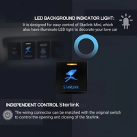 Interruptor de Botón Starlink con Retroiluminación LED para Mini GEN1/2/3, 12V/3A ON/OFF para Toyota Corolla Camry Prado RAV4 Land Cruiser
