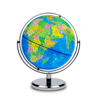 Globe terrestre d'éducation scientifique, taille 30cm Globe mondial Globe arqué avec Base en métal