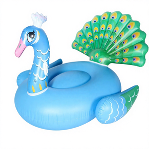 Flotador Inflable de Pavo Real para Piscina - Material de PVC con Capacidad de hasta 100 kg, Uso Interior/Exterior - Product Image 2