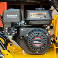   Compacteur à plaques électrique Robin GX160 90 kg, moteur de compactage électrique pour la construction, alimentation diesel et essence