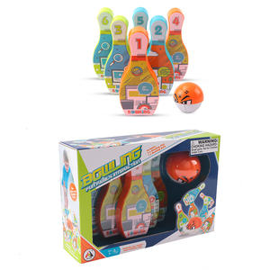 Aojie, nuevo diseño de dibujos animados, Bola de <span class=keywords><strong>bolos</strong></span> con campanas, juguetes deportivos de plástico para bebés y niños, juego de <span class=keywords><strong>bolos</strong></span> alentador - Product Image 6