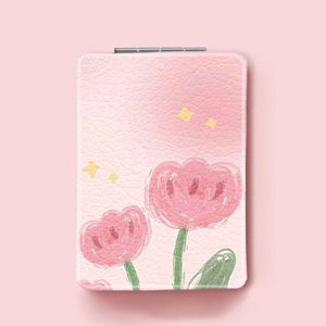 <span class=keywords><strong>Miroir</strong></span> de maquillage pliable double face en cuir PU pour femmes, <span class=keywords><strong>miroir</strong></span> de maquillage de voyage, peut être vendu en gros et personnalisé avec logo - Product Image 5