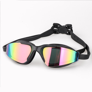 Lunettes de natation de compétition pour adultes JW-1278 (hommes et femmes) ; Lunettes de natation professionnelles avec verres PC anti-buée, protection UV et monture intermédiaire électroplaquée - Product Image 1