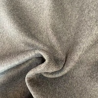 900g70Wool 25polyester couleur unie, tissu en laine à cheveux longs double face pour manteaux et chapeaux pour hommes et femmes